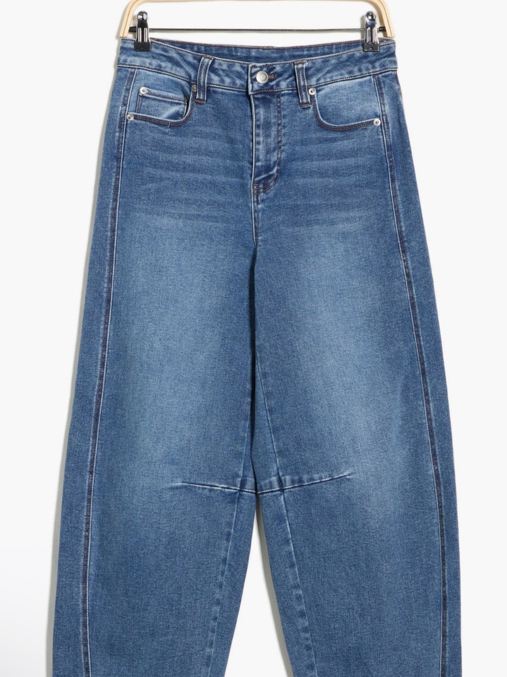 High-Rise Wide Leg Blue Jeans for Women - Picture 2 of 2